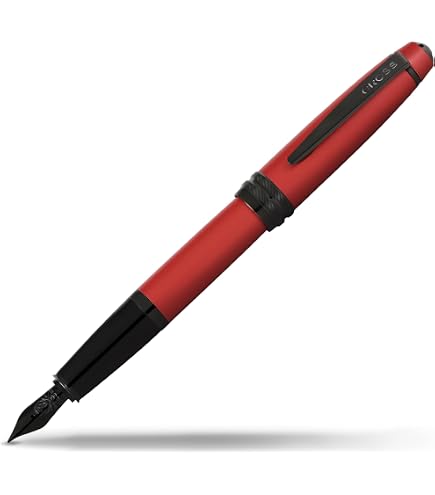 Stylo-plume Cross Century II Ferrari - Rouge Corsa, Finitions Rhodium, Plume Fine, Coffret Cadeau Premium