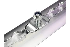 ‎INDUSTRIE PLANET 10 Stück 15 mm Schraubfitting M8 Airlineschiene Fitting Zurrschienen Endbeschlag