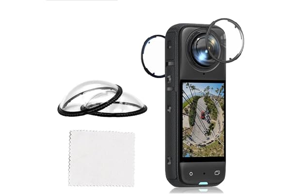 PHOTO MAX Insta 360 X4 Lens 2Pcs Dual Lens Protector Guard Sticky Tempered for Insta 360 Action Camera Lens Cover Dust Proof, Anti-Strach Protective (Insta 360 X4 Lens)