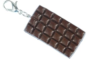 Miniblings Cioccolato Charm Marrone Cioccolato - Gioielli Fatto a Mano placcati Argento I Ciondoli - Braccialetto di Fascino - Pendente per Il Braccialetto