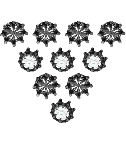 QIBZI Tacchetti da Golf,10 Pezzi Punte per Scarpe da Golf, Scarpe Sostituzioni Denti Punte, Golf Spikes Borchie Punte di Ricambio Antiscivolo per Amanti del Golf, Facile da Installare