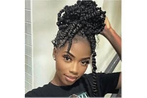 Passion Twist Hair 10 pouces 8 paquets Pré-torsionnés Passion Twist Crochet Cheveux Pré-bouclés Crochet Cheveux YDDM Passion Twist Cheveux Pré-torsionnés Extension de Cheveux (10 Pouces, 2#)