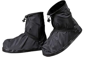 ACMEDE Regenüberschuhe Fahrrad Wasserdicht Überschuhe Regen Schuhüberzieher Mehrweg rutschfest Motorrad Regenschutz Schuhe