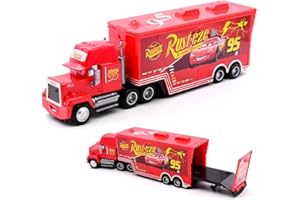 IOSCDH MC-Queen Camión Transportador MC-Queen Coches de Juguete almacena 1 vehículos Juguete para niños Rojo Acribacias Regalo para niños y coleccionistas - YU6093