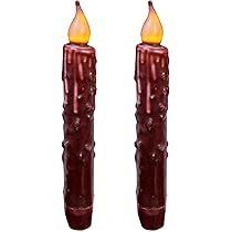 Stmarry Candele Coniche Nere A LED Con Telecomando E Timer - 24 Cm, Fiamma Tremolante 3D, Vera Cera - Set Da 6 Per Halloween E Atmosfera - 2