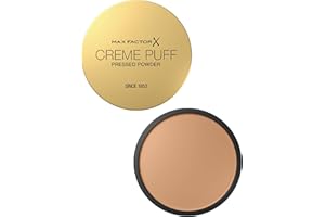 Max Factor Creme Puff Cipria Compatta, Finish Opaco e Texture Leggera, Adatta a Tutti i Tipi di Pelle, 041 Medium Beige, 14 g