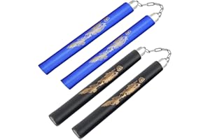 Fayscingo Nunchakus de Espuma Nunchucks de Entrenamiento Portátil Artes Marciales Nunchakus para Niños Adultos y Principiantes