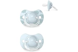 Suavinex SX Pro smoczek, symetryczny smoczek, dla niemowląt, z płaskim i elastycznym daszkiem, 2 sztuki, dla niemowląt, z płaskimi i elastycznymi nakładkami
