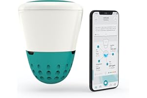 ONDILO ICO – Piscine – Analyseur d’Eau Connecté Intelligent pour Piscine – Connecté à Votre Smartphone WiFi – Il Anticipe Les Variations de l’Eau et Les Changements Météorologiques