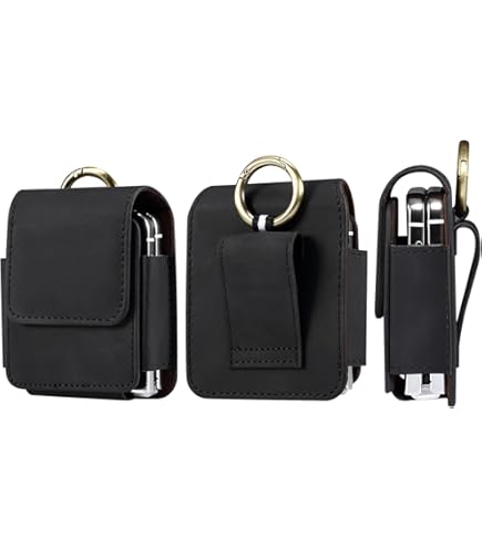 Sac Ceinture Imperméable Pour Téléphone Pliable - Compatible Galaxy Z Flip, Huawei Pocket, Motorola Razr - Pochette Holster Randonnée, Sport, Voyage - Fermeture Magnétique