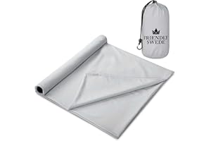 The Friendly Swede Sleeping Bag Liner, Travel Sheets for Hotel, Camping Sheets, Adult Sleep Sack, Travel Sleeping Bag - Ultralight Polyester or Microfiber Cotton Feel - Pocket Size with Stuff Sack