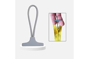 ‎DOBSOM T-Zippuller – 10er Pack – Reißverschluss-Hilfe für Kleidung und Taschen – Ideal bei Arthritis, Rheuma und eingeschränkter Handfunktion (Grau)
