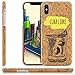 Produktbild zanasta iPhone X Hülle Case Hochwertige Kork Schutzhülle Schale Ultra Slim Back Cover mit Motiv Cuba Libre