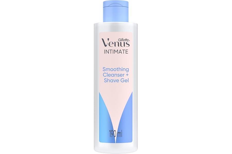 Gillette Venus 2-in-1 Cleanser, Shave Gel for Pubic Hair and Skin Women, 190ml