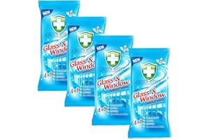GREENSHIELD Green Shield Glass and Window Surface Wipes 4 Packs of 70 = 280 Wipes