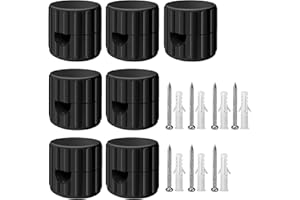 QuirkLz Set di 7 Decentratore Parete e Soffitto, Decentratore da Soffitto, decentratore lampadario, Ideali per Montaggio cavo elettrico Fai da Te - Include Viti e Tasselli