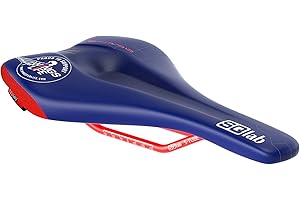SQlab Unisex - Adult 611 Ergowave Active Wings for Life MTB Tech & Trail Bicycle Saddle - Blue/Red