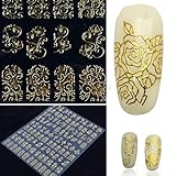 Yogogo 3D Autocollants Ongle Nail Art Stickers Design Floral Couleurs Mélangées Décalcomanies Manucure Belle Mode Accessoires Décoration