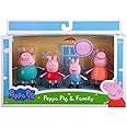Peppa Pig Family Figurine Set, Movable Hands & Legs, Plastic