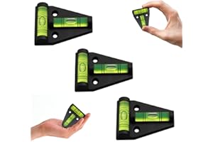 CERIOLL Livella a Bolla Mini, Confezione Da 3, Triangle Bidirezionale,Comoda Livella A Croce Piccola Camper,Mini Livellas per Campeggio,Roulotte e Camper