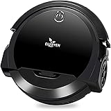 EULEVEN 3-in-1 Floor Robotic Vacuum With Smart Mopping Cleaner For Hardwood Floor, Short Carpet, HEPA Filter For Pet Hair Allergies Friendly (SYJ-3071B_BK)