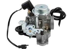 XMT-MOTOR Carburatore per moto compatibile con Yamaha Majesty YP250 Linhai 250 260cc, argento