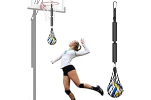 AOZBZ Volleyball Training Equipment Aids,Volleyball Staff, With Net, Reinforced Adjustable Volleyball Spike Trainer to Improve Arm Speed and Spiking Skills
