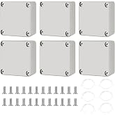 6 Connection boxes IP68 Grey-white 63x58x35 mm, waterproof for outdoor use | Dimensions: 63 &times; 58 &times; 35 mm, housing for connect