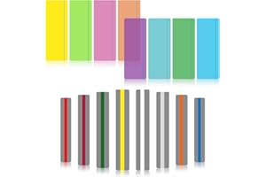 KIKIGOAL 16 PCS Leselehrstreifen Legasthenie Overlays Hilfsmittel für Kinder, Legasthenie Overlay Lineale Leselineale