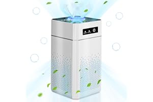 Air Purifier for Home Bedroom, Air Filter Cleaner HEPA Filter, Remove up to 99.97% Odor, Dust, Smoke, Pollen & More, Air Purifier with Night Light for Bedroom Living Room Kitchen