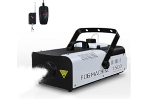 Telbum Fog Machine 1500 Watt Remote Control Smoker Machine 16000 CFM Fog Professional Fogger for DJ Stage Party Wedding Events Halloween Christmas