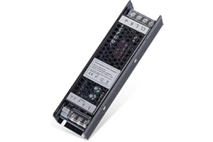 YAYZA! Transformador 24V 2.5A 60W Regulable, Fuente Alimentación 220-240V CA/24V CC, IP20 Tensión Constante LED Driver, Triac/0-10v/1-10v/PWM Dim. para Tira MR16 G4 de LED Alimentador Electricidad