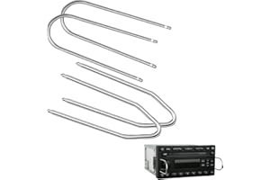 QTKSCEADLNCE 4 Pcs Car Radio Removal Tool Key, U And V Shape Stereo Extraction Tools Universal Pins CD/DVD Player Head Unit Repair Refit Key Tool Radio Removal Keys Removal Head Unit Navigation Disassembly