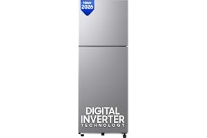 Samsung 236 L, 2 Star, Digital Inverter, Frost Free Double Door Refrigerator (RT40H28W2QHL, Gray Silver, 2026 Model)