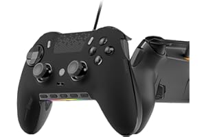 SCUF ENVISION V1 (2023) Wired PC Gaming Controller - Five Remappable G-Keys - Remappable Back Paddles - iCUE Compatible - Black