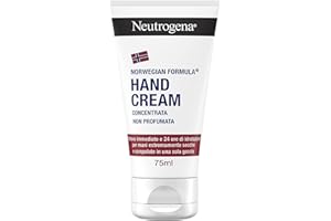 Neutrogena Crema de Manos Concentrada sin Perfume (75 ml), crema de manos reparadora para pieles sensibles, crema para manos agrietadas y secas con glicerina y vitamina E