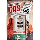 Das ansprechende Retro Motiv wird mit brillianten Farben auf das Metall gedruckt. Bestimmte Teile des Motivs sind geprägt, so dass es besonders plastisch wirkt.