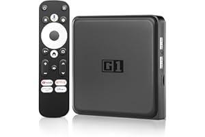 Kinhank G1 Android TV 14.0 Boxes 4K, Smart TV Box Compatible with Google and Netflix Certified,4GB+32GB Box Android 2025 Compatible Dolb Visio·Digtal+,DTS X,HDR10+,WiFi 6 BT 5.0,AV1,Voice Assistant