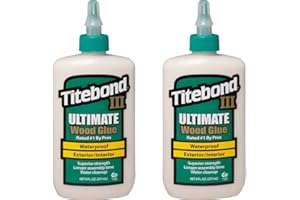 Lot de 2 tubes de colle à bois Titebond III 237 ml
