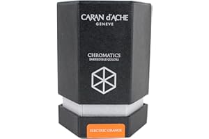 Caran d'Ache 8011-052 - Tinta estilográfica, 50 ml, color naranja eléctrico