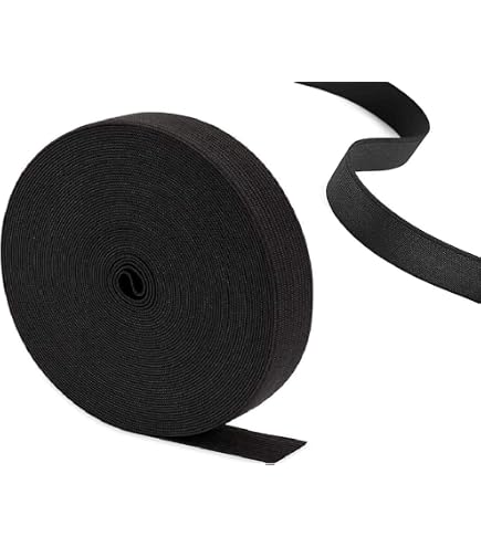 Black Heavy Stretch Knit Elastic Band - 8 Inches Wide X 1 Yard Long