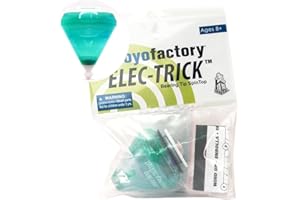 YoYo Factory ELEC-Trick Trompo con Rodamientos de Bolas y Cuerda - Verde (Freestyle Trucos Trompo, De Principiante a Profesional, Cuerda e Instrucciones Incluidas, toupie, trompo, spintop, peonza)