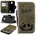 Produktbild Nokia 1 Hülle, Nokia 1 Schutzhülle, Nokia 1 coverAlfort Lederhülle PU + PC Hülle Magnetverschluss für Nokia 1 Ledercase Handytasche mit Standfunktion und Kartenfächer (Olivgrün)