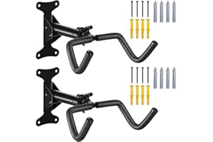 Urban Deco Fahrrad Wandhalterung Fahrradhalterung 30kg Tragfähigkeit 15cm Ausziehbar Fahrradständer Garage Stabiles Design Platzsparend Horizontale Aufbewahrung Ideal für Garage und Zuhause