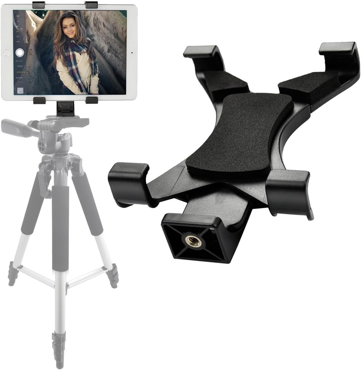 Action Pro Universal Tablet Tripod Mount for iPad, iPad Air, Air 2,iPad Mini,Samsung Galaxy Tab,Microsoft Surface,Google Nexus & Many More Tablets