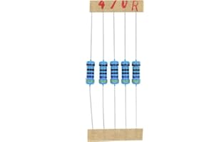 HUABAN 100 Pièces 1 Watts 1W 470R 470 Ohm 1% Résistance à film métallique