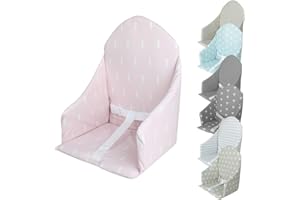 Monsieur Bébé - Coussin d'assise universel Miam avec harnais pour chaise haute bébé - 7 coloris