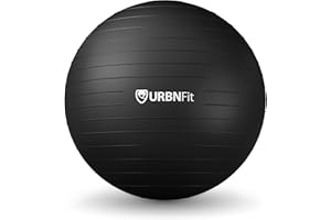URBNFIT Exercise Ball - Gym Balls for Pilates, Yoga, Pregnancy & Balance - Anti-Burst Swiss Ball Stability Chair w/ Quick Pump - Fitness Accessories