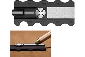 Deilonie Cue Tip Shaper, 5 in 1 Snooker Cue Tip Shaper, Snooker Cue Tip Repair Kit, Pool Cue Tip Shaper, Snooker Accessories for Rapid Repair, Pool Cue Tip Prep Accessories (1PCS)