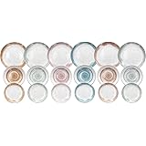 Tognana Sienna, servizio piatti per 6 persone, 18 pezzi, porcellana, multicolor